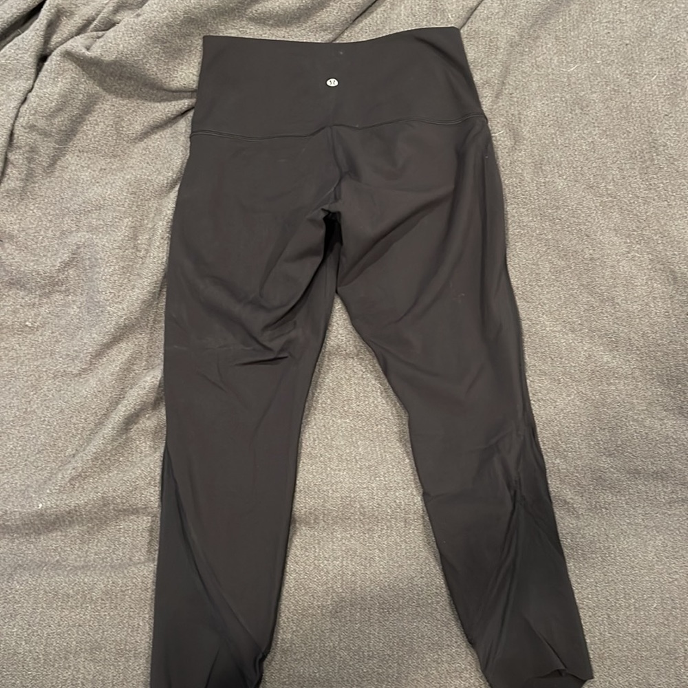 Lululemon Align scalloped hem high rise legging black size 8